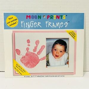 FINGER FRAME (5 x7") by Moon Prints Children Arts Craft Handprint Photo Girl